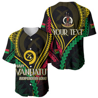 Personalised Vanuatu Baseball Jersey 44th Hapi Indipendens Long LT7 - Polynesian Pride
