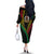 Personalised Vanuatu Off The Shoulder Long Sleeve Dress 43rd Hapi Indipendens Long LT7 - Polynesian Pride