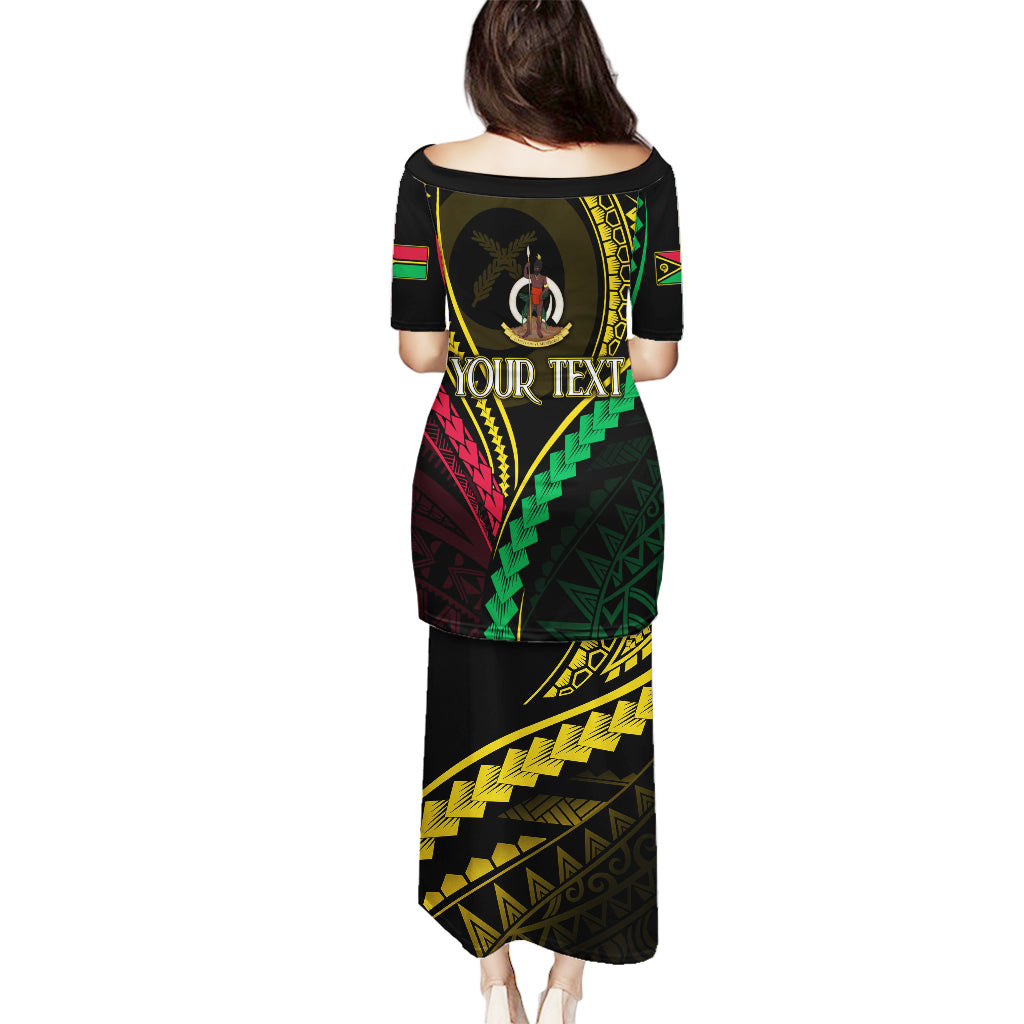 Personalised Vanuatu Puletasi 44th Hapi Indipendens Long LT7 - Polynesian Pride
