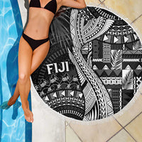 Fiji Rugby Bula Masi Beach Blanket Fish Tail Kaivity Cibi - Black LT7 - Polynesian Pride