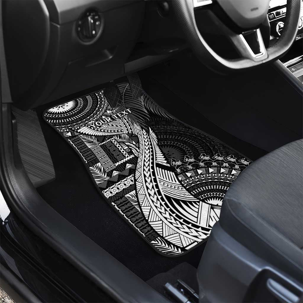 Fiji Rugby Bula Masi Car Mats Fish Tail Kaivity Cibi - Black LT7 - Polynesian Pride