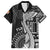 Fiji Rugby Personalised Bula Masi Family Matching Summer Maxi Dress and Hawaiian Shirt Fish Tail Kaivity Cibi - Black