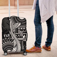 Fiji Rugby Bula Masi Luggage Cover Fish Tail Kaivity Cibi - Black LT7 Black - Polynesian Pride