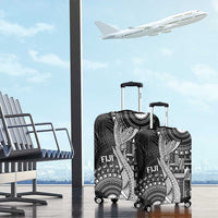 Fiji Rugby Bula Masi Luggage Cover Fish Tail Kaivity Cibi - Black LT7 - Polynesian Pride