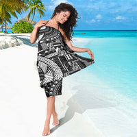 Fiji Rugby Bula Masi Sarong Fish Tail Kaivity Cibi - Black LT7 - Polynesian Pride