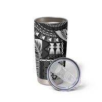 Fiji Rugby Personalised Bula Masi Tumbler Cup Fish Tail Kaivity Cibi - Black LT7 - Polynesian Pride