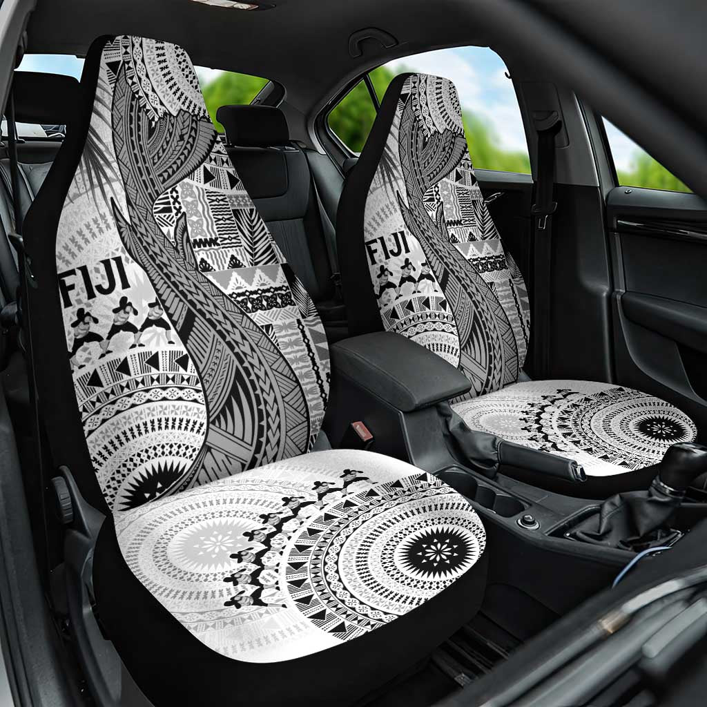 Fiji Rugby Bula Masi Car Seat Cover Fish Tail Kaivity Cibi - White LT7 One Size White - Polynesian Pride