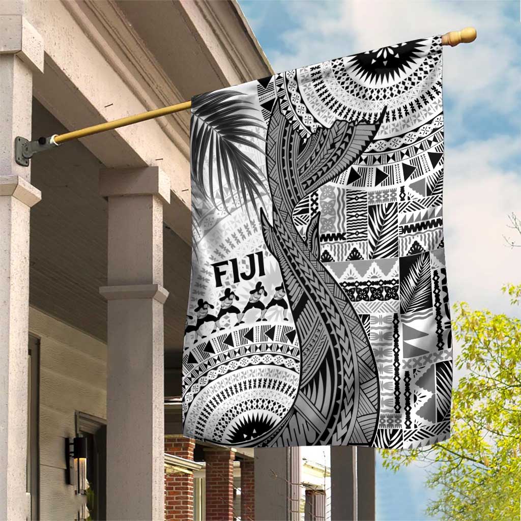 Fiji Rugby Bula Masi Garden Flag Fish Tail Kaivity Cibi - White LT7 House Flag White - Polynesian Pride