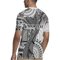Fiji Rugby Personalised Bula Masi Rugby Jersey Fish Tail Kaivity Cibi - White LT7 - Polynesian Pride