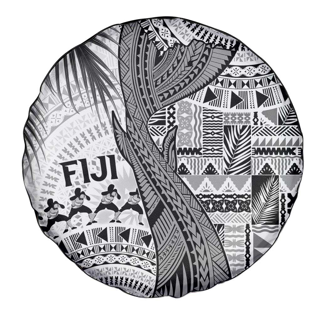 Fiji Rugby Bula Masi Spare Tire Cover Fish Tail Kaivity Cibi - White LT7 - Polynesian Pride