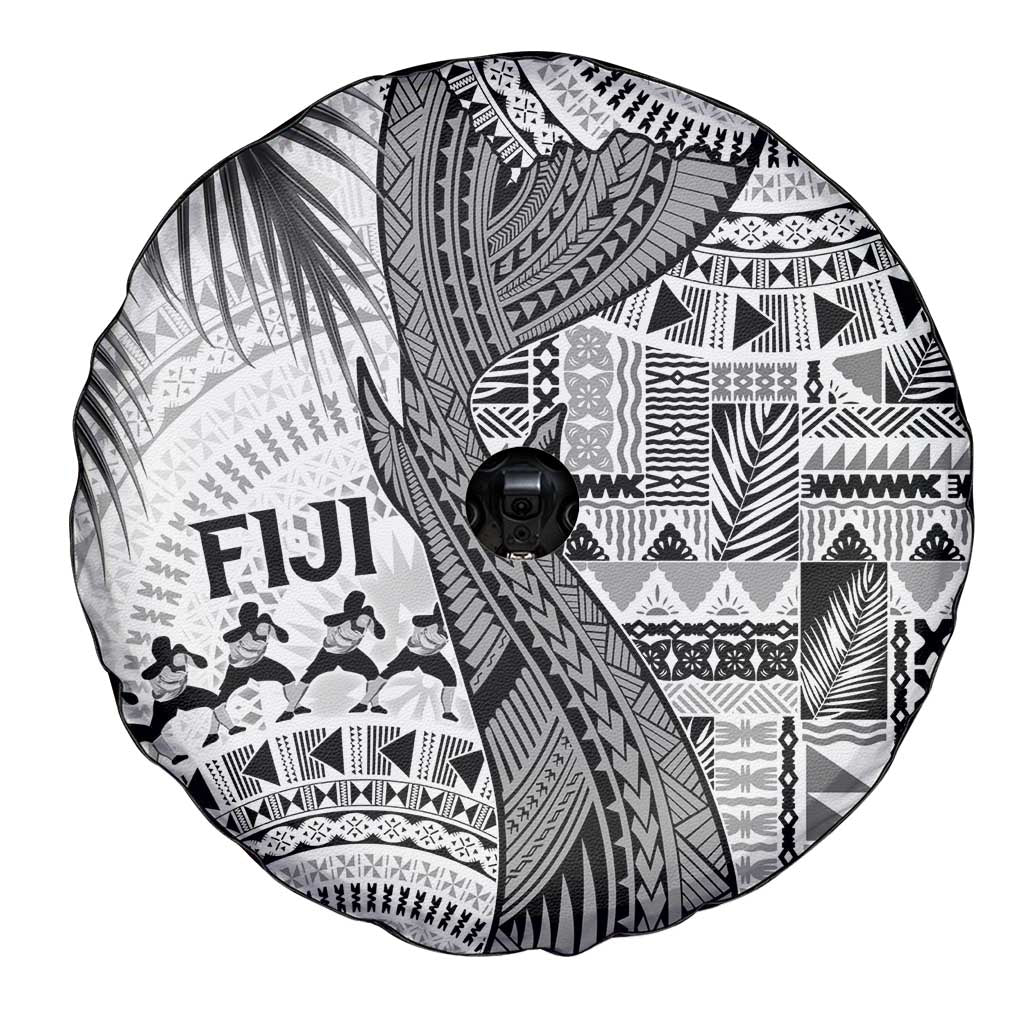 Fiji Rugby Bula Masi Spare Tire Cover Fish Tail Kaivity Cibi - White LT7 - Polynesian Pride