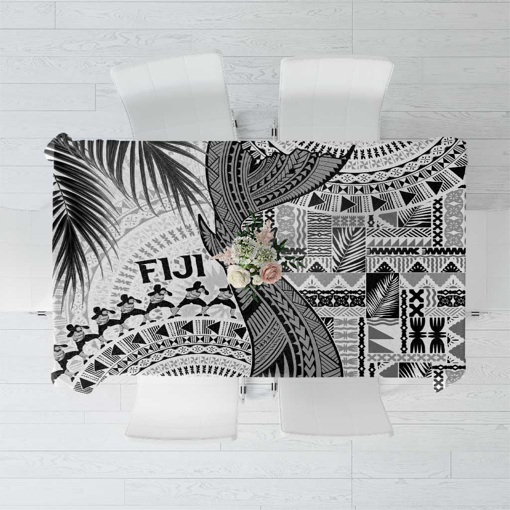 Fiji Rugby Bula Masi Tablecloth Fish Tail Kaivity Cibi - White LT7 White - Polynesian Pride