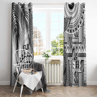 Fiji Rugby Bula Masi Window Curtain Fish Tail Kaivity Cibi - White LT7 - Polynesian Pride