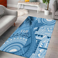 Fiji Rugby Bula Masi Area Rug Fish Tail Kaivity Cibi - Turquoise LT7 - Polynesian Pride