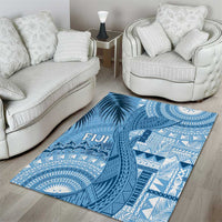 Fiji Rugby Bula Masi Area Rug Fish Tail Kaivity Cibi - Turquoise LT7 - Polynesian Pride
