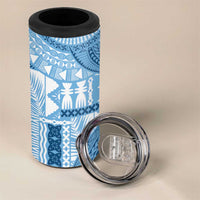 Fiji Rugby Personalised Bula Masi 4 in 1 Can Cooler Tumbler Fish Tail Kaivity Cibi - Turquoise LT7 - Polynesian Pride