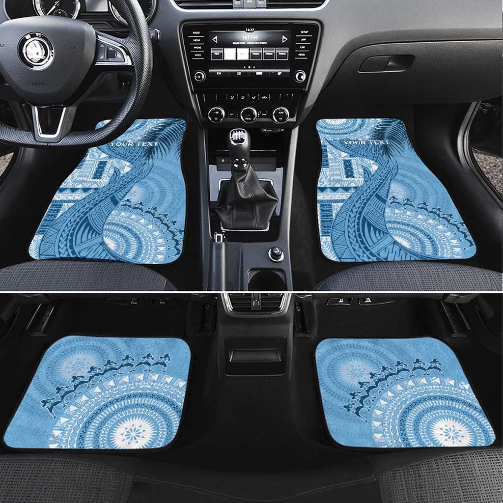 Fiji Rugby Bula Masi Car Mats Fish Tail Kaivity Cibi - Turquoise LT7 Set 4pcs Turquoise - Polynesian Pride