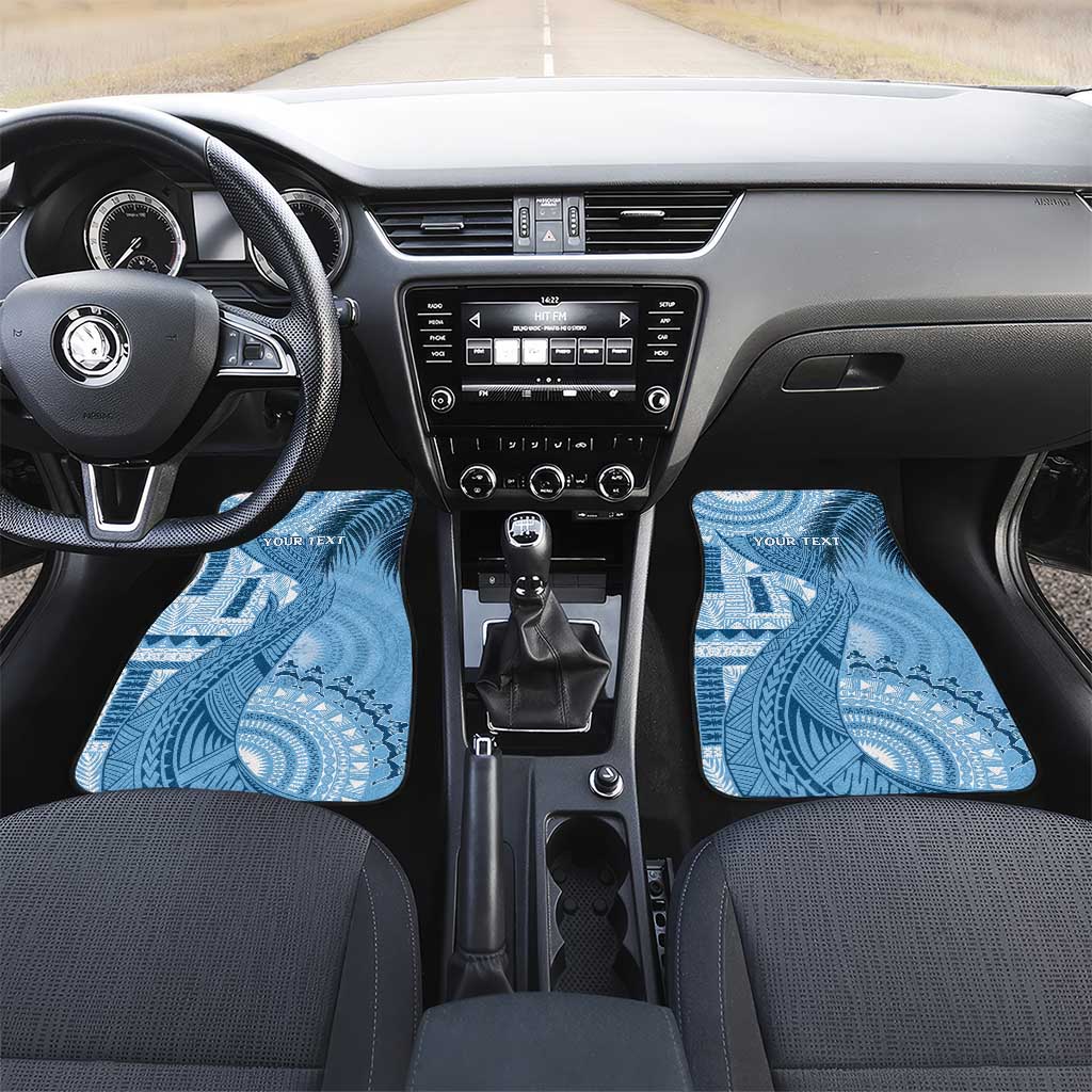 Fiji Rugby Bula Masi Car Mats Fish Tail Kaivity Cibi - Turquoise LT7 Set 2pcs - Front Turquoise - Polynesian Pride