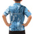 Fiji Rugby Personalised Bula Masi Family Matching Off Shoulder Short Dress and Hawaiian Shirt Fish Tail Kaivity Cibi - Turquoise