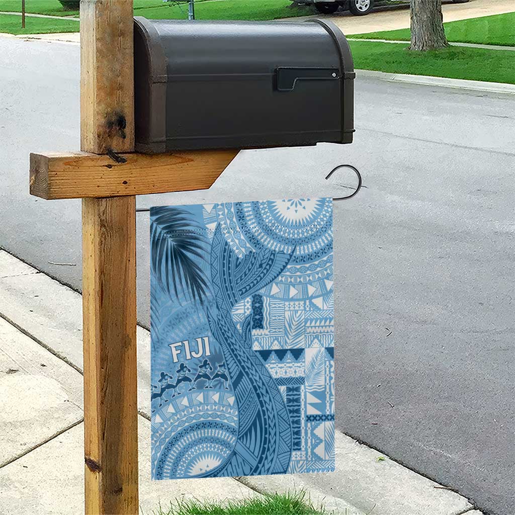 Fiji Rugby Bula Masi Garden Flag Fish Tail Kaivity Cibi - Turquoise LT7 - Polynesian Pride