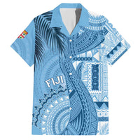 Fiji Rugby Personalised Bula Masi Hawaiian Shirt Fish Tail Kaivity Cibi - Turquoise LT7 Turquoise - Polynesian Pride