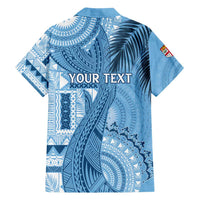 Fiji Rugby Personalised Bula Masi Hawaiian Shirt Fish Tail Kaivity Cibi - Turquoise LT7 - Polynesian Pride