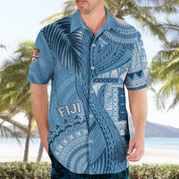 Fiji Rugby Personalised Bula Masi Hawaiian Shirt Fish Tail Kaivity Cibi - Turquoise LT7 - Polynesian Pride
