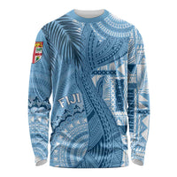 Fiji Rugby Personalised Bula Masi Long Sleeve Shirt Fish Tail Kaivity Cibi - Turquoise LT7 Unisex Turquoise - Polynesian Pride