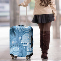 Fiji Rugby Bula Masi Luggage Cover Fish Tail Kaivity Cibi - Turquoise LT7 - Polynesian Pride