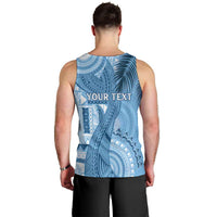Fiji Rugby Personalised Bula Masi Men Tank Top Fish Tail Kaivity Cibi - Turquoise LT7 - Polynesian Pride
