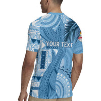 Fiji Rugby Personalised Bula Masi Rugby Jersey Fish Tail Kaivity Cibi - Turquoise LT7 - Polynesian Pride