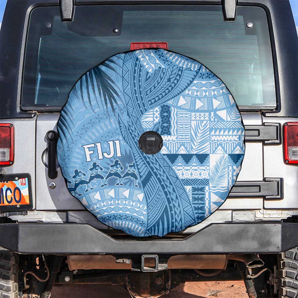 Fiji Rugby Bula Masi Spare Tire Cover Fish Tail Kaivity Cibi - Turquoise LT7 Turquoise - Polynesian Pride