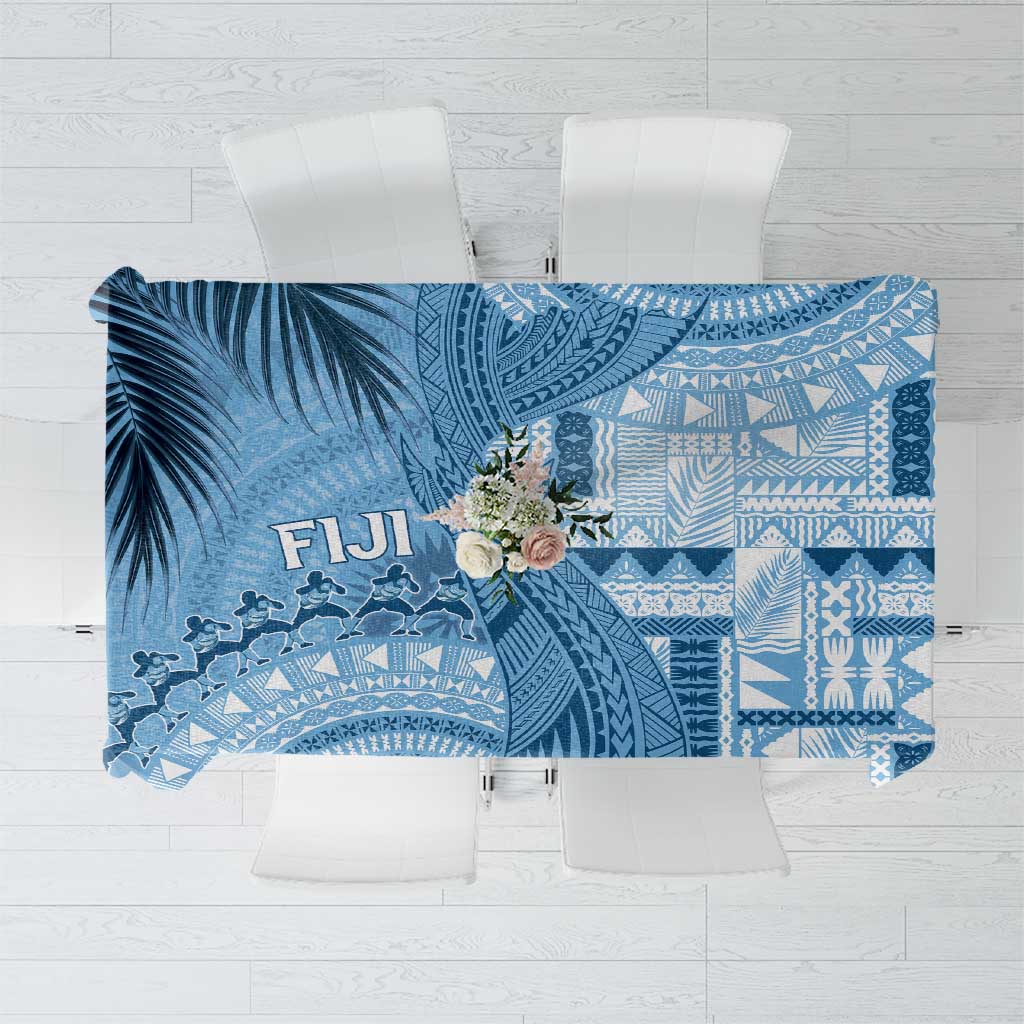 Fiji Rugby Bula Masi Tablecloth Fish Tail Kaivity Cibi - Turquoise LT7 Turquoise - Polynesian Pride