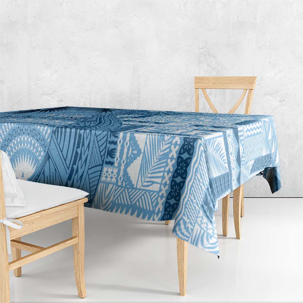 Fiji Rugby Bula Masi Tablecloth Fish Tail Kaivity Cibi - Turquoise LT7 - Polynesian Pride