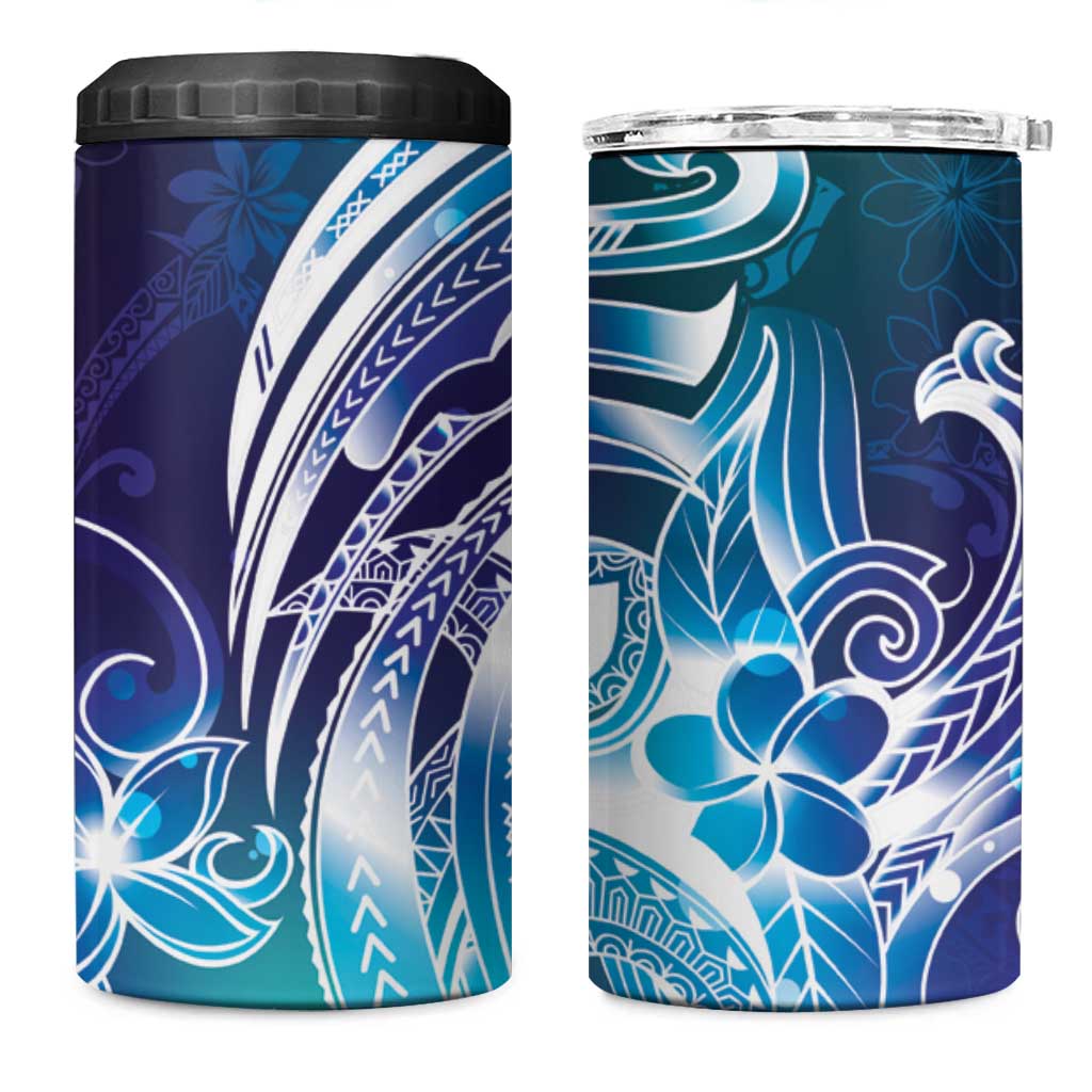 Aloha Hawaii Turtle 4 in 1 Can Cooler Tumbler Teal Purple Ribbon LT7 One Size: 16 oz Purple Teal - Polynesian Pride