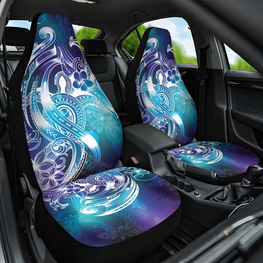 Aloha Hawaii Turtle Car Seat Cover Teal Purple Ribbon LT7 One Size Purple Teal - Polynesian Pride