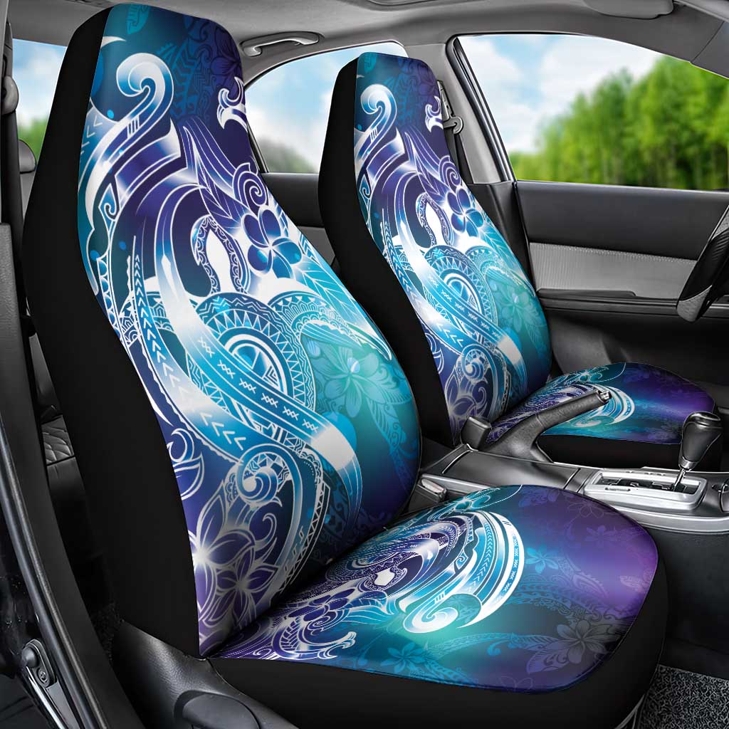 Aloha Hawaii Turtle Car Seat Cover Teal Purple Ribbon LT7 - Polynesian Pride