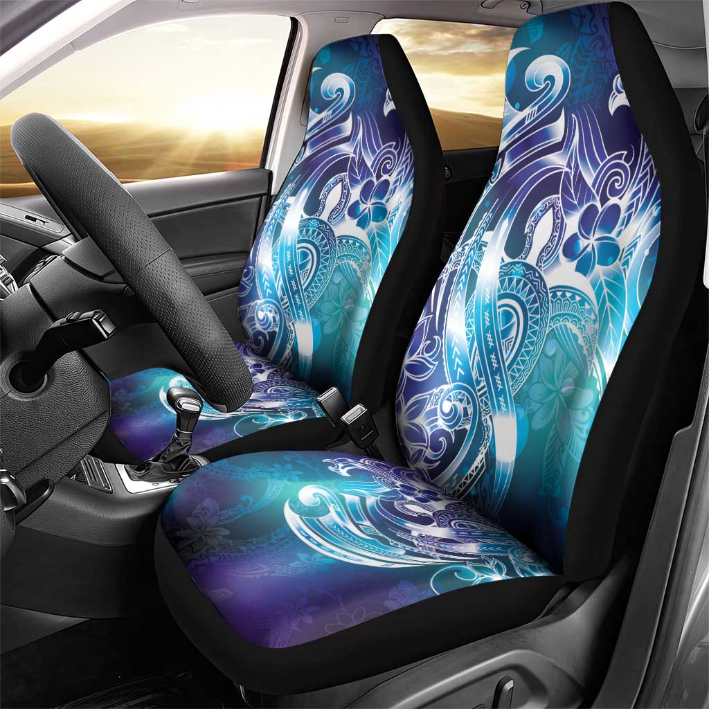 Aloha Hawaii Turtle Car Seat Cover Teal Purple Ribbon LT7 - Polynesian Pride