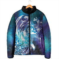 Aloha Hawaii Turtle Padded Jacket Teal Purple Ribbon LT7 - Polynesian Pride
