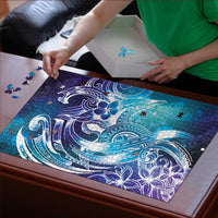 Aloha Hawaii Turtle Puzzle Teal Purple Ribbon LT7 - Polynesian Pride