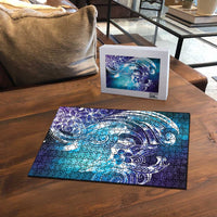 Aloha Hawaii Turtle Puzzle Teal Purple Ribbon LT7 - Polynesian Pride