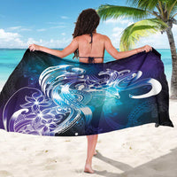 Aloha Hawaii Turtle Sarong Teal Purple Ribbon LT7 - Polynesian Pride