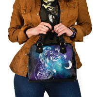 Aloha Hawaii Turtle Shoulder Handbag Teal Purple Ribbon LT7 - Polynesian Pride