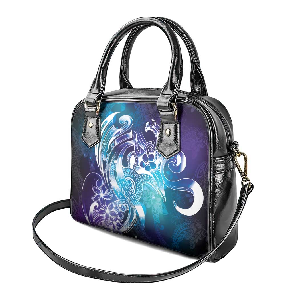 Aloha Hawaii Turtle Shoulder Handbag Teal Purple Ribbon LT7 - Polynesian Pride