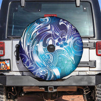 Aloha Hawaii Turtle Spare Tire Cover Teal Purple Ribbon LT7 Purple Teal - Polynesian Pride