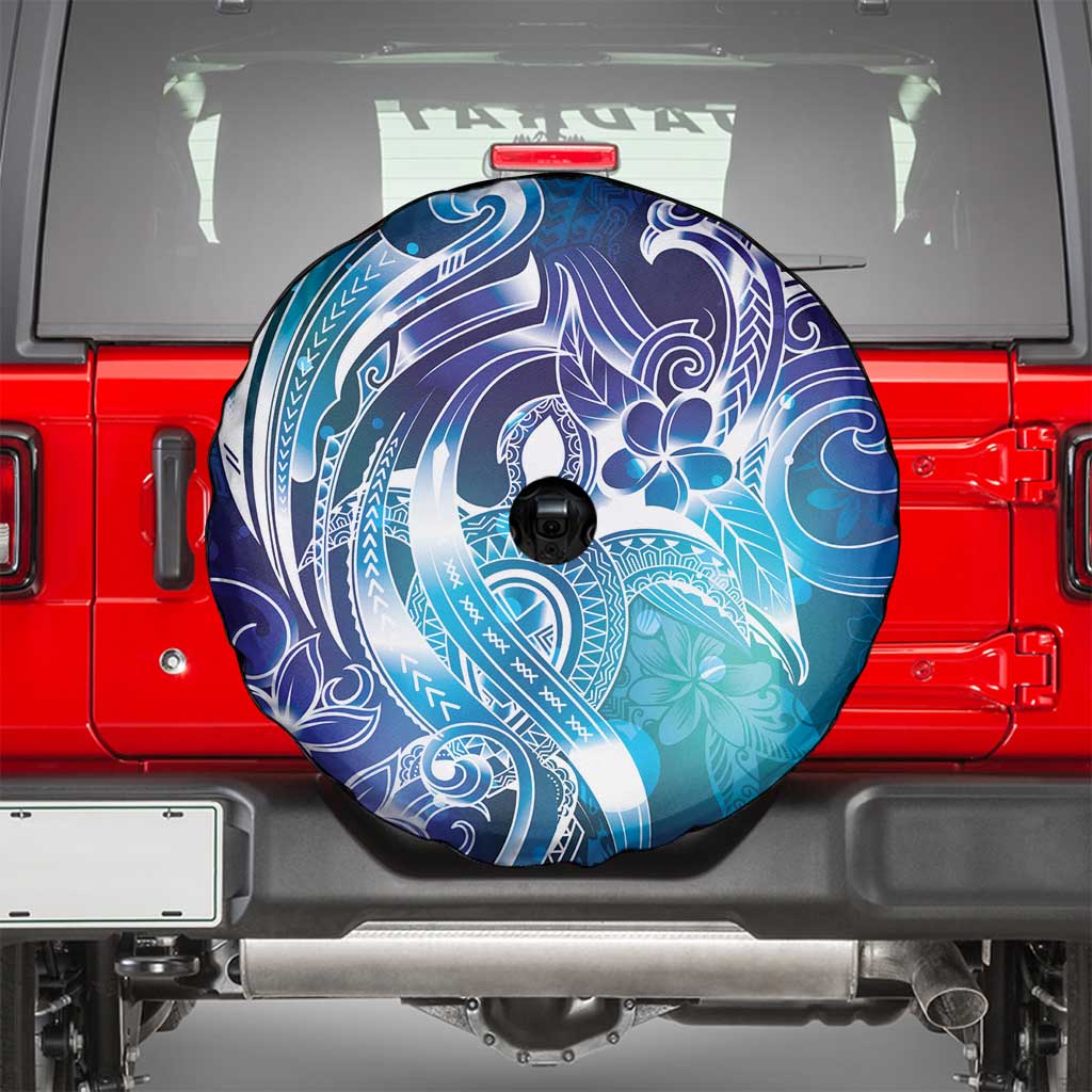 Aloha Hawaii Turtle Spare Tire Cover Teal Purple Ribbon LT7 - Polynesian Pride