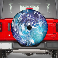 Aloha Hawaii Turtle Spare Tire Cover Teal Purple Ribbon LT7 - Polynesian Pride