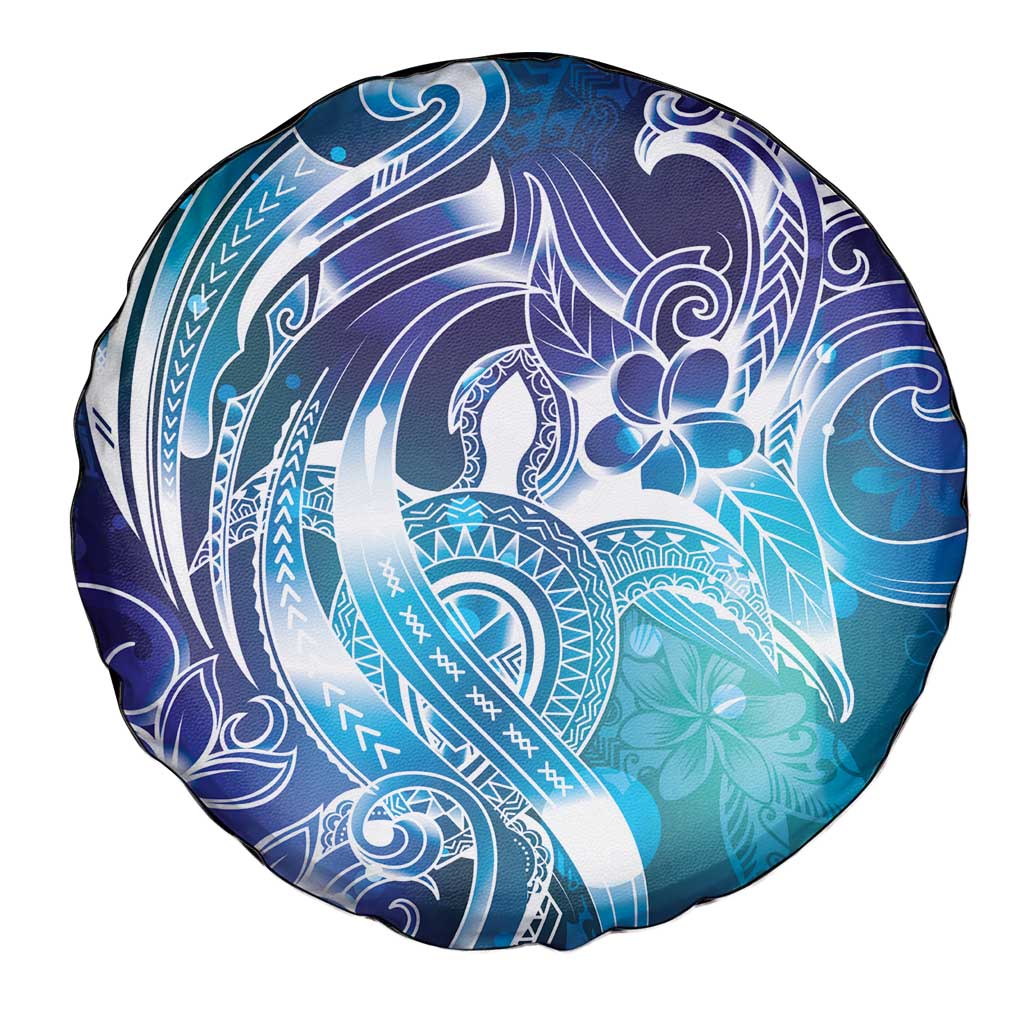 Aloha Hawaii Turtle Spare Tire Cover Teal Purple Ribbon LT7 - Polynesian Pride
