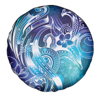 Aloha Hawaii Turtle Spare Tire Cover Teal Purple Ribbon LT7 - Polynesian Pride