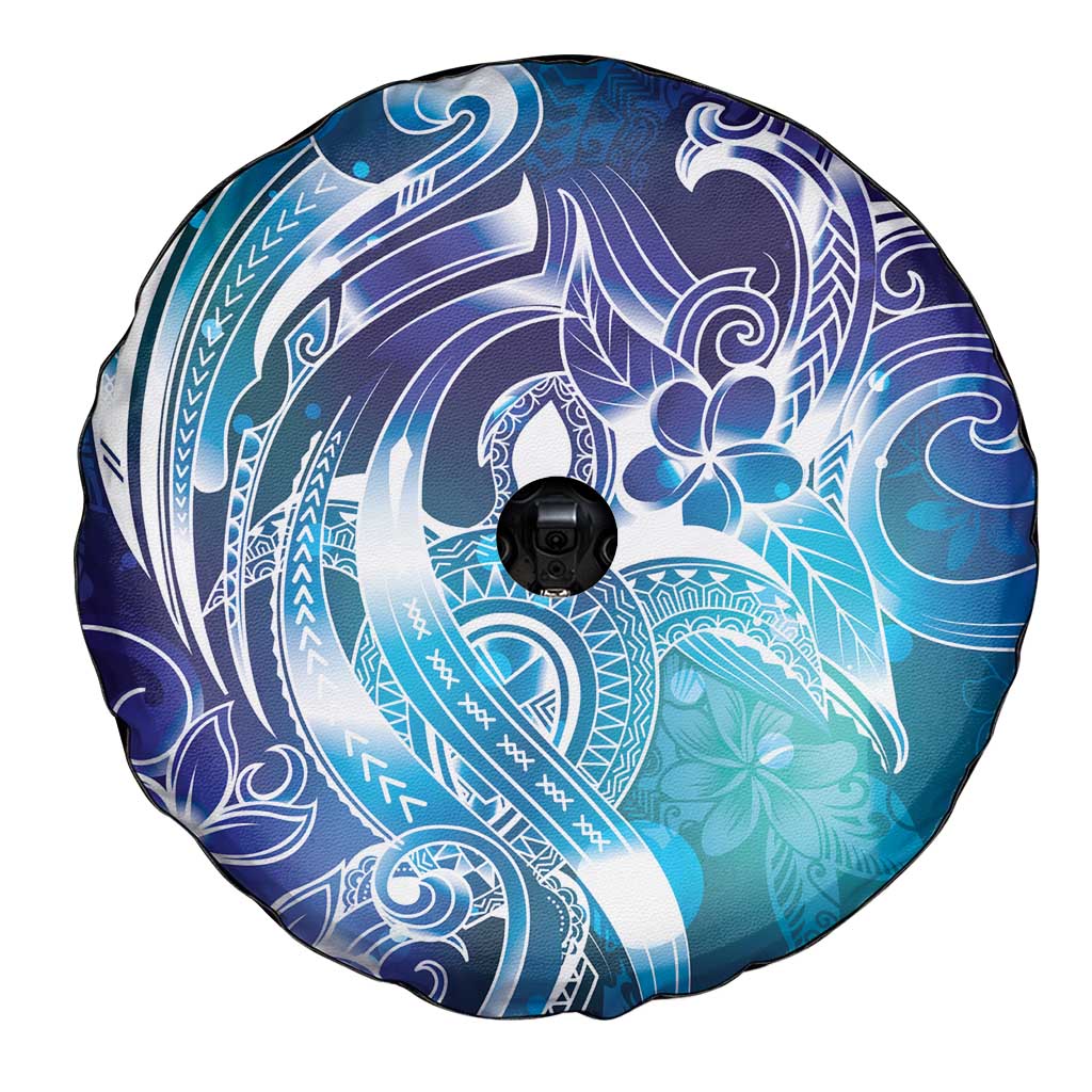 Aloha Hawaii Turtle Spare Tire Cover Teal Purple Ribbon LT7 - Polynesian Pride